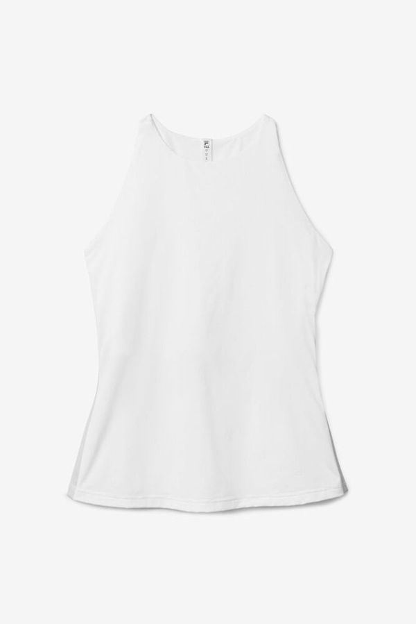 Fila Tie Breaker Racerback Tennis Women's Tank Top - White/Grey,NZ 542-96123